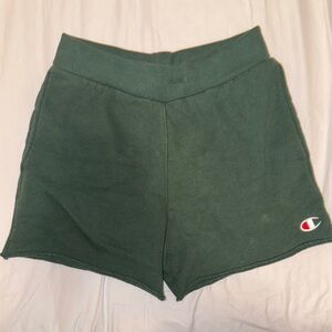 Champion Green Athletic Shorts with Elastic Waistband